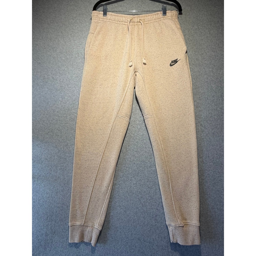 Nike Tech Fleece Joggers Mens Small Tan Oatmeal Speckled Sweatpants